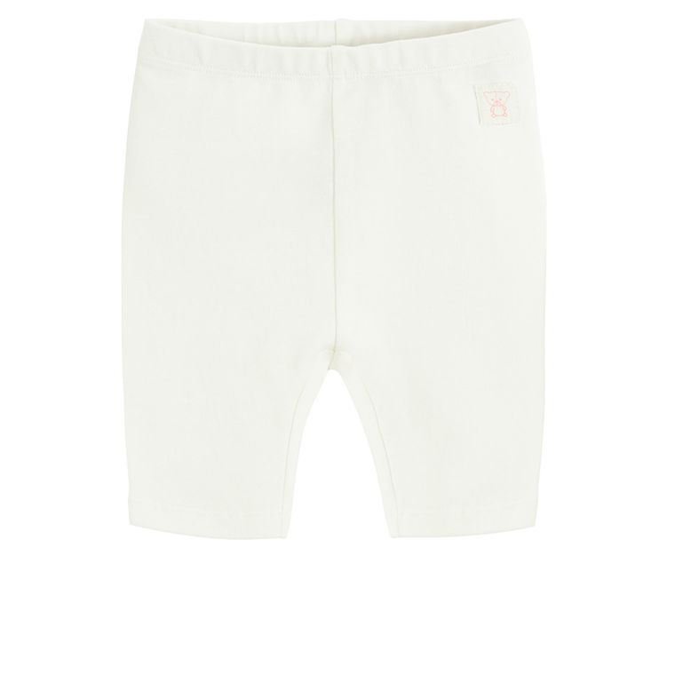 Cool Club, Legginsy dziewczęce 3/4, białe