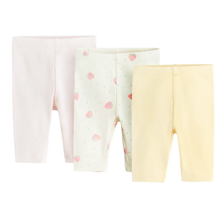 Cool Club, Legginsy dziewczęce 3/4, prążkowane, mix, zestaw, 3 szt.