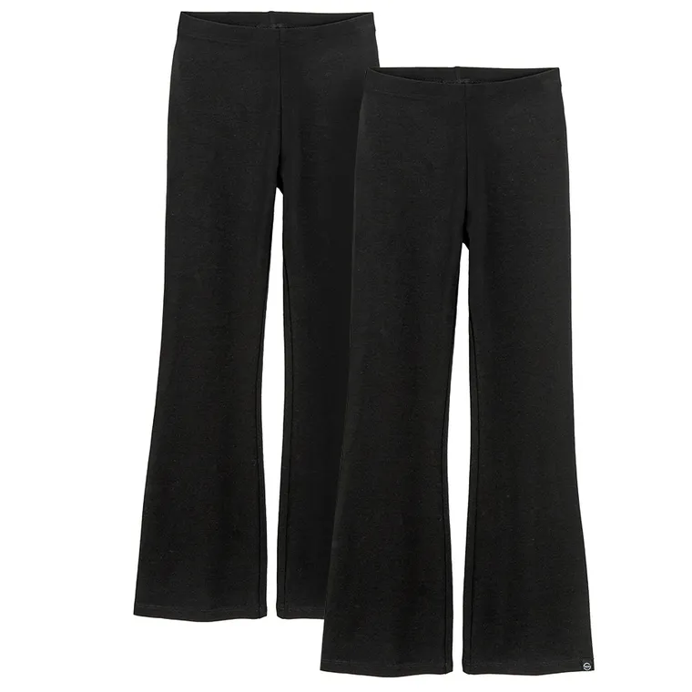 Cool Club, Legginsy dziewczęce, flare, czarne, zestaw, 2 szt.