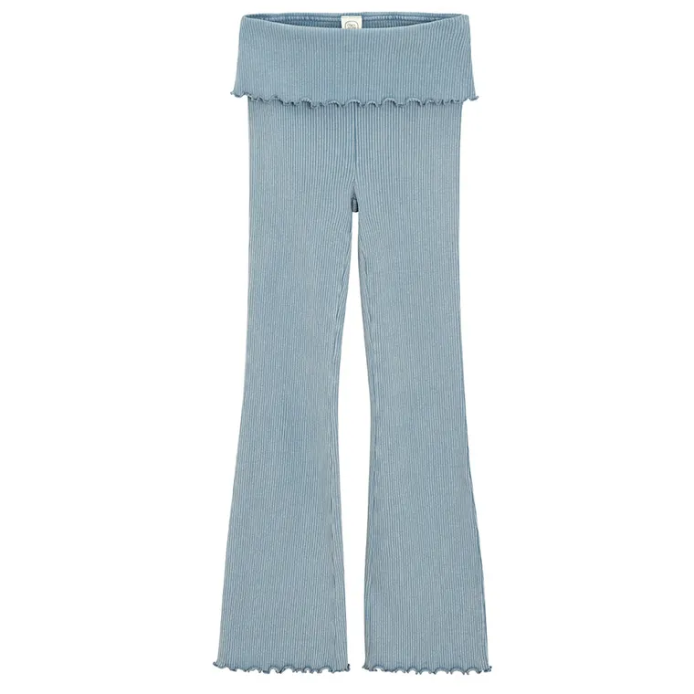 Cool Club, Legginsy dziewczęce, flare, prążkowane, niebieskie