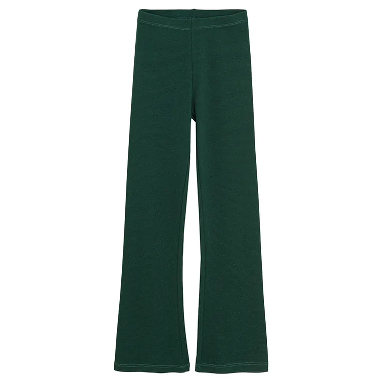 Cool Club, Legginsy dziewczęce, flare, prążkowane, zielone