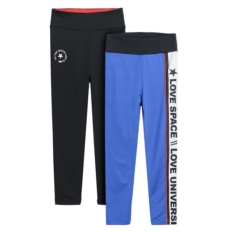 Cool Club, Legginsy dziewczęce, mix, NASA, zestaw, 2 szt.