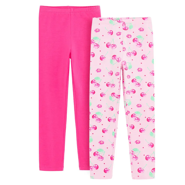 Cool Club, Legginsy dziewczęce, różowe, zestaw, 2 szt.
