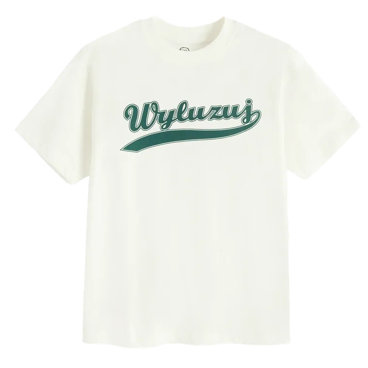Cool Club, Luźny t-shirt chłopięcy, ecru