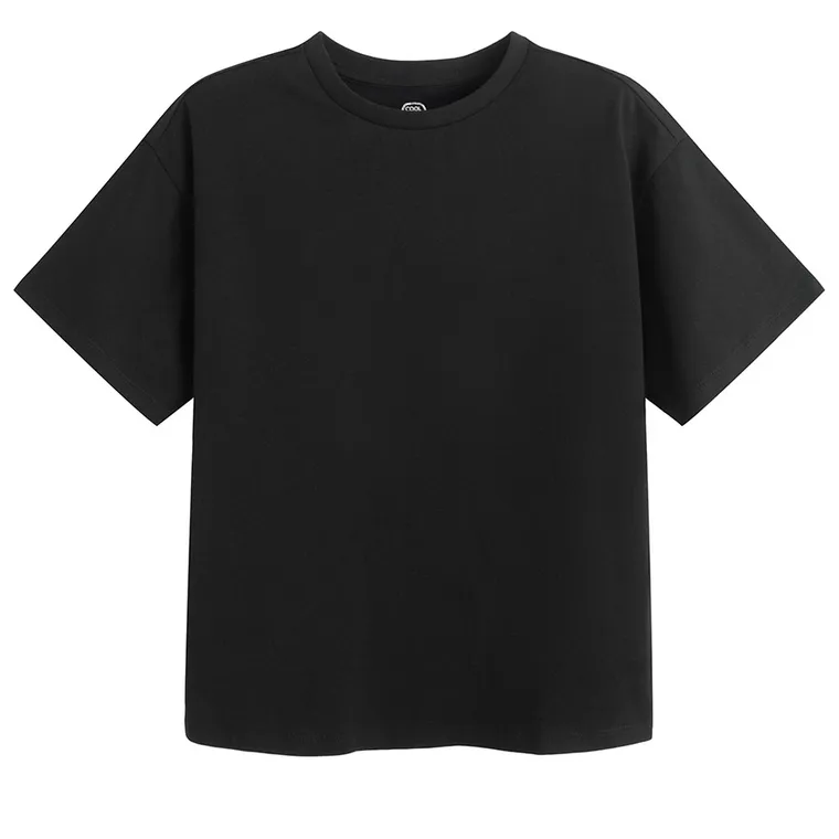Cool Club, Luźny t-shirt dziewczęcy, czarny