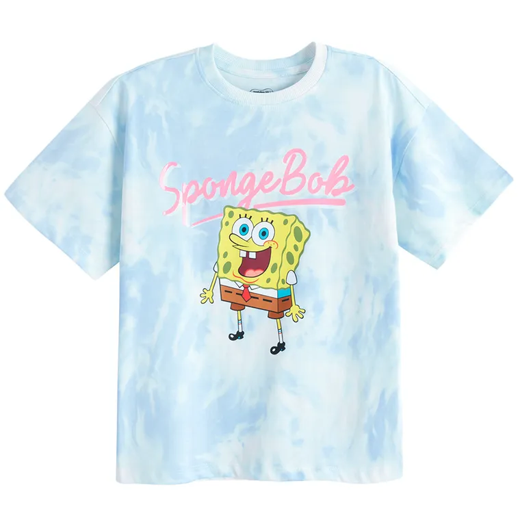 Cool Club, Luźny t-shirt dziewczęcy, mix, SpongeBob