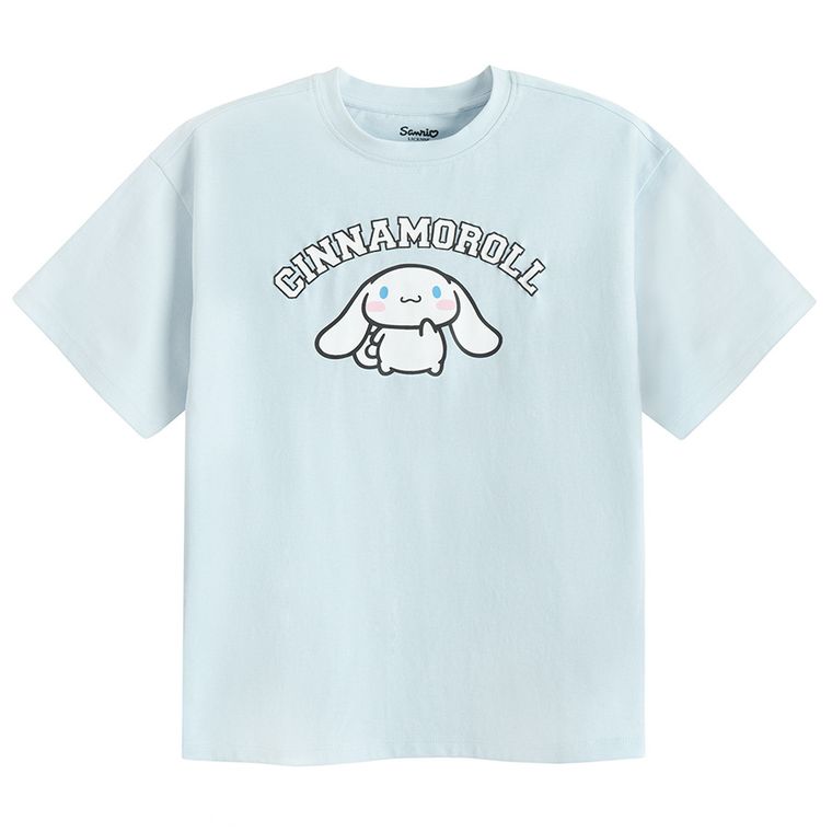 Cool Club, Luźny t-shirt dziewczęcy, niebieski, Hello Kitty and Friends