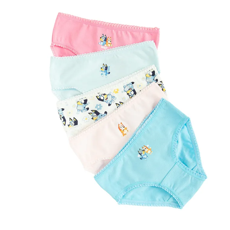 Cool Club, Majtki figi dziewczęce, mix, Bluey, zestaw, 5 szt.