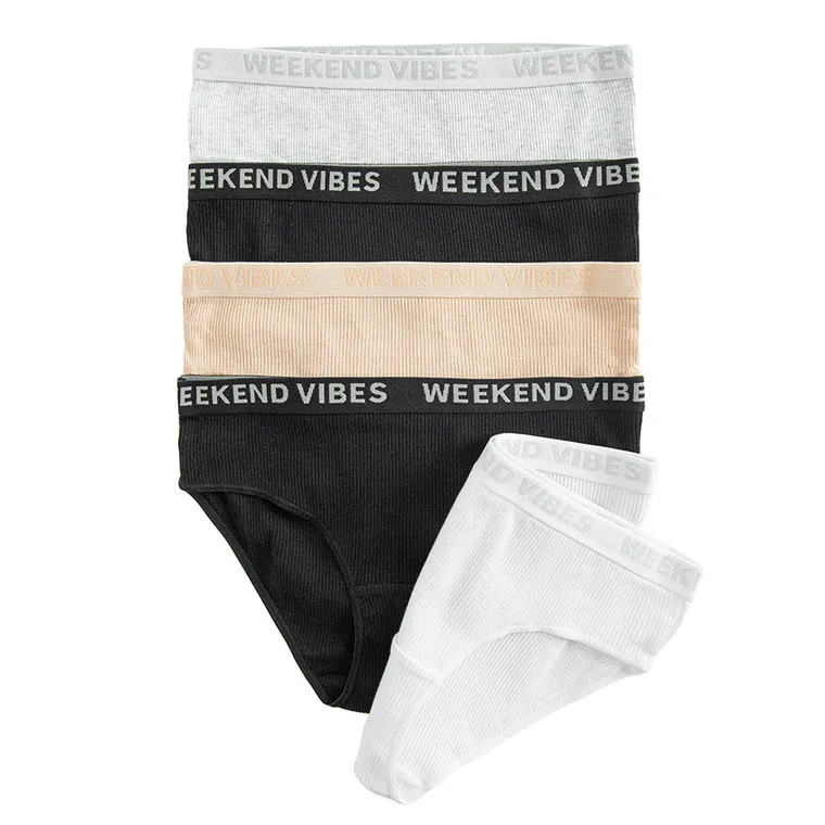 Cool Club, Majtki figi dziewczęce, prążkowane, mix, zestaw, 5 szt.