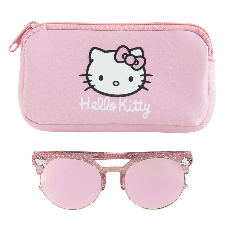 Cool Club, Okulary przeciwsłoneczne dziewczęce, Etui, Hello Kitty and Friends