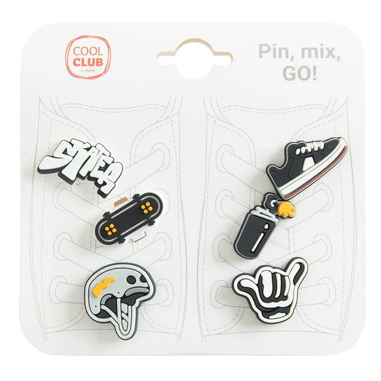 Cool Club, Ozdoby do butów chłopięce, mix, zestaw, 6 szt.