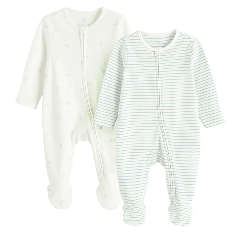 Cool Club, Pajac chłopięcy, biały, zestaw, 2 szt.