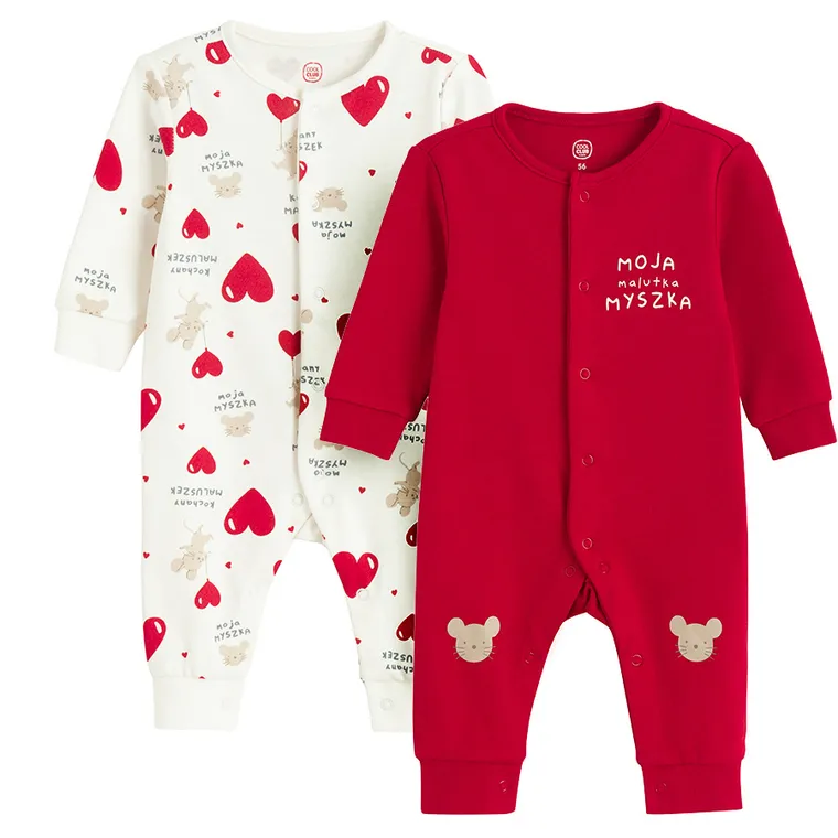 Cool Club, Pajac dziecięcy, mix, zestaw, 2 szt.