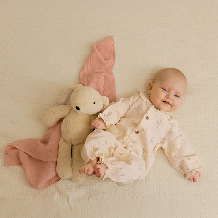 Cool Club, Pajac dziewczęcy, muślinowy, brzoskwiniowy