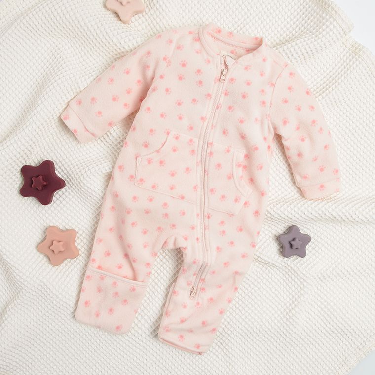 Cool Club, Pajac dziewczęcy, polarowy, jasnoróżowy