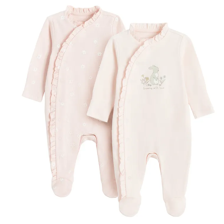 Cool Club, Pajac dziewczęcy, różowy, zestaw, 2 szt.