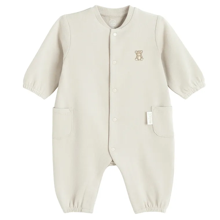 Cool Club, Pajac niemowlęcy, beżowy