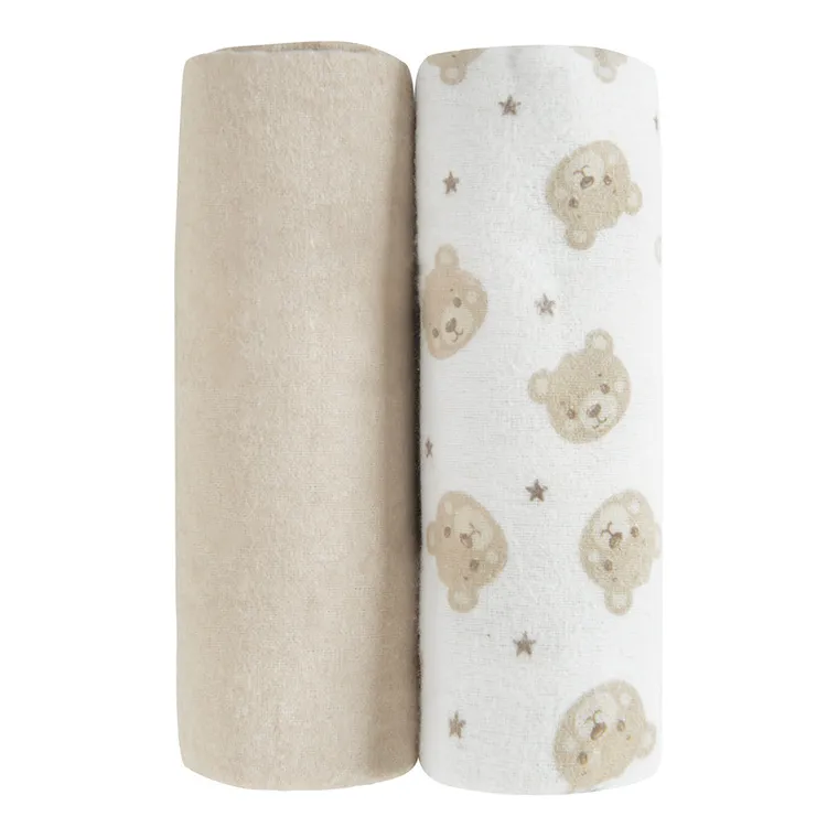 Cool Club, Pieluchy flanelowe niemowlęce, 70-80 cm, mix, zestaw, 2 szt.