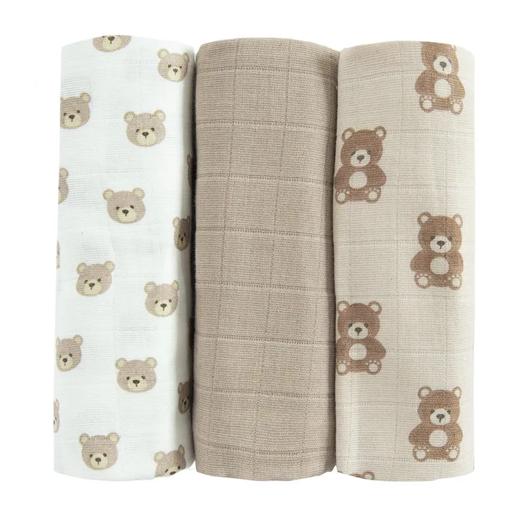 Cool Club, Pieluchy muślinowe niemowlęce, 70-80 cm, mix, zestaw, 3 szt.