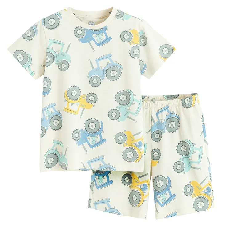 Cool Club, Piżama chłopięca, beżowa