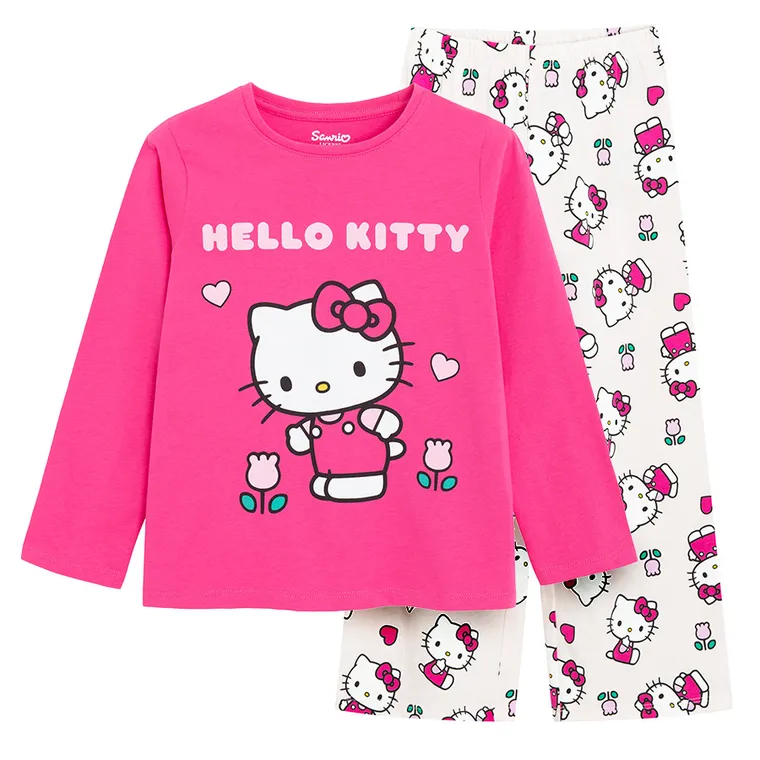 Cool Club, Piżama dziewczęca, różowa, Hello Kitty
