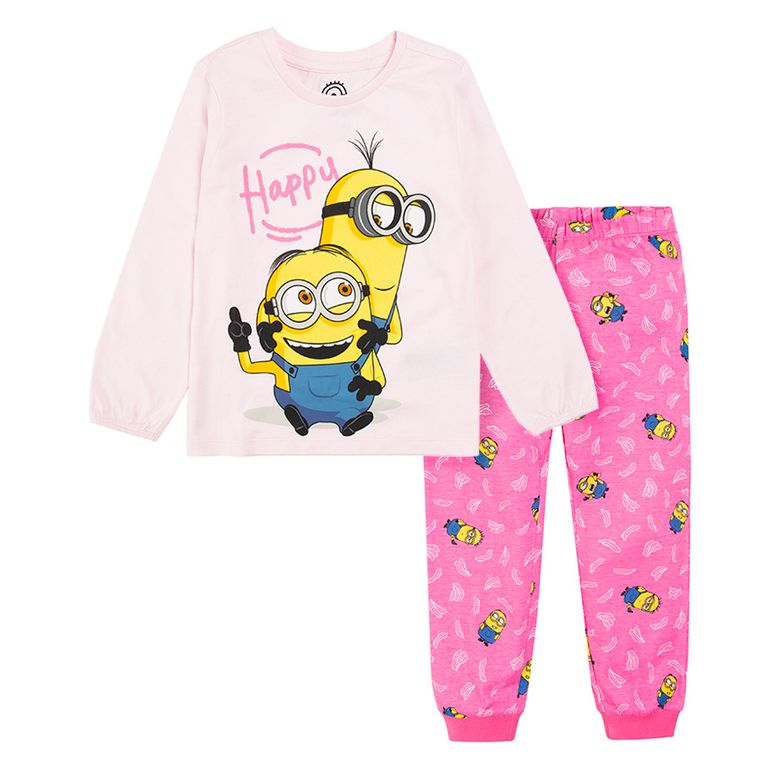 Cool Club, Piżama dziewczęca, różowa, Minionki