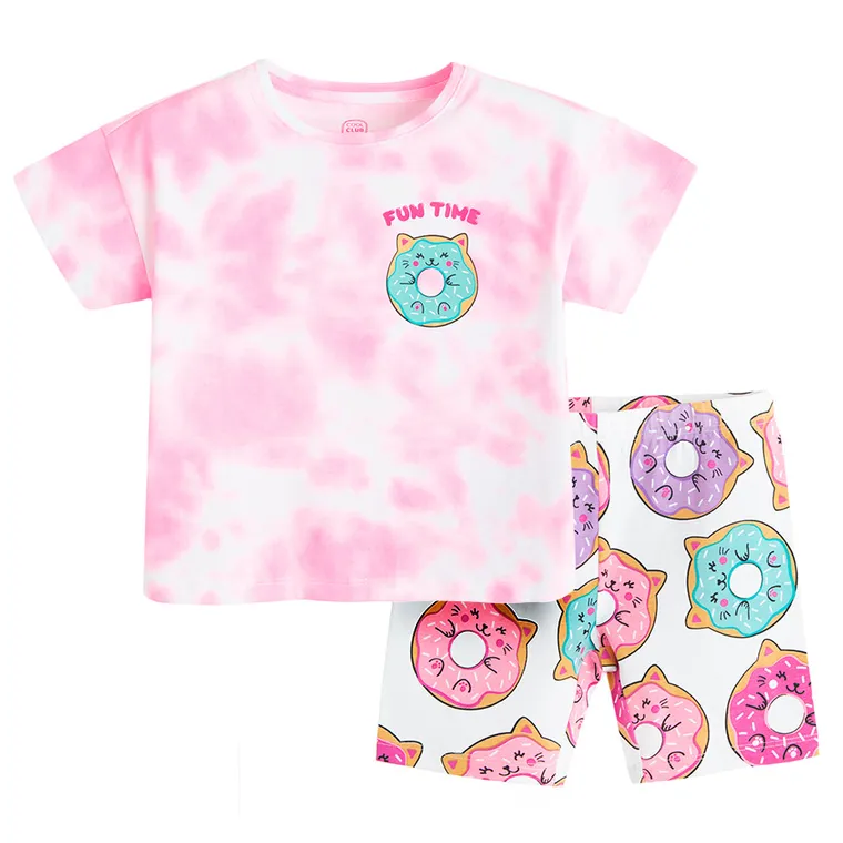 Cool Club, Piżama dziewczęca, różowo-biała