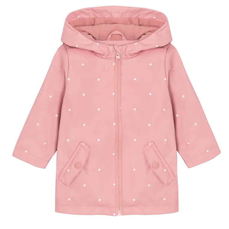 Cool Club, Płaszcz przeciwdeszczowy dziewczęcy z kapturem, różowy