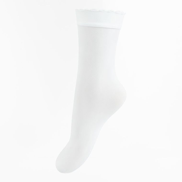 Cool Club, Podkolanówki dziewczęce, białe, mikrofibra, 40 DEN