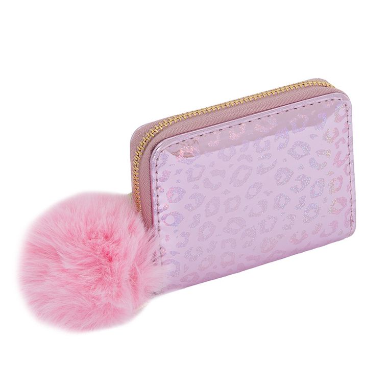 Cool Club, portfel, różowy, panterka