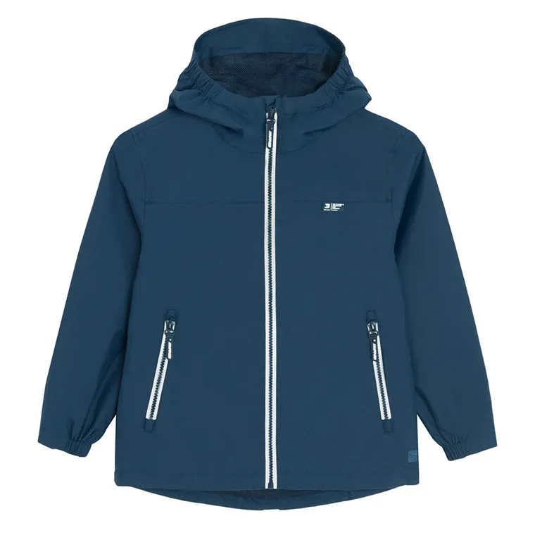 Cool Club, Przeciwdeszczowa kurtka chłopięca z kapturem, granatowa