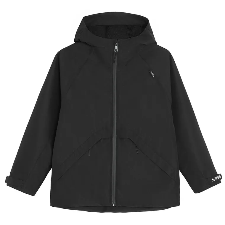 Cool Club, Przeciwdeszczowa kurtka dziewczęca z kapturem, czarna