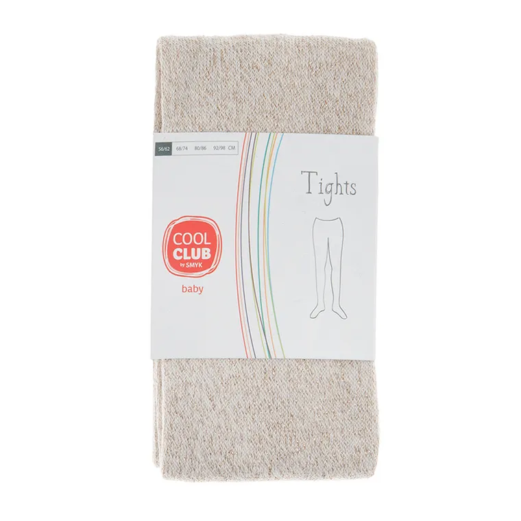 Cool Club, Rajstopy dziewczęce, beżowo-złote