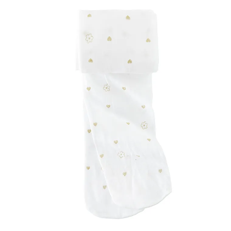 Cool Club, Rajstopy dziewczęce, białe, mikrofibra, 40 DEN