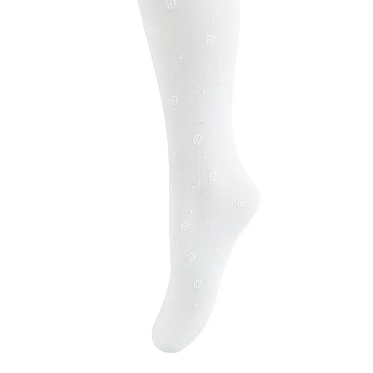 Cool Club, Rajstopy dziewczęce, białe, mikrofibra, 40 DEN