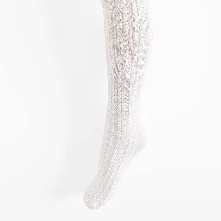 Cool Club, Rajstopy dziewczęce, białe, mikrofibra, 80 DEN