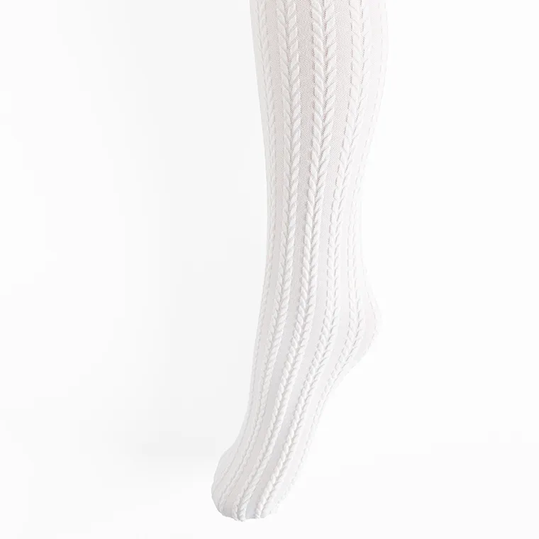 Cool Club, Rajstopy dziewczęce, białe, mikrofibra, 80 DEN