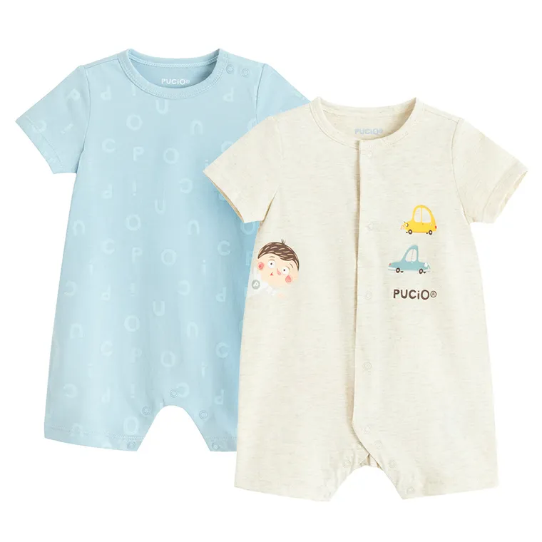 Cool Club, Rampers chłopięcy, mix, Pucio, zestaw, 2 szt.