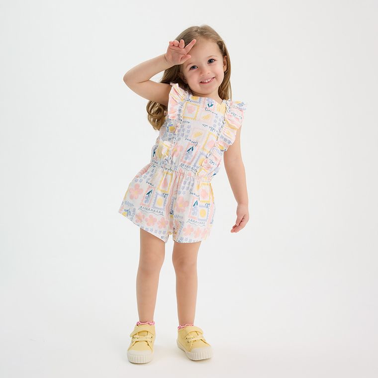 Cool Club, Rampers dziewczęcy, biały