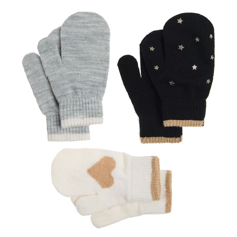 Cool Club, Rękawiczki dziewczęce, mix, zestaw, 3 szt.