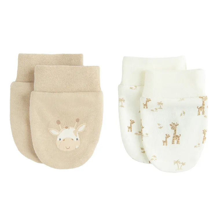 Cool Club, Rękawiczki niedrapki niemowlęce, mix, zestaw, 2 szt.