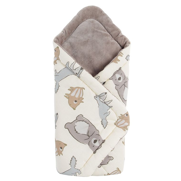 Cool Club, rożek niemowlęcy, beżowo-brązowy