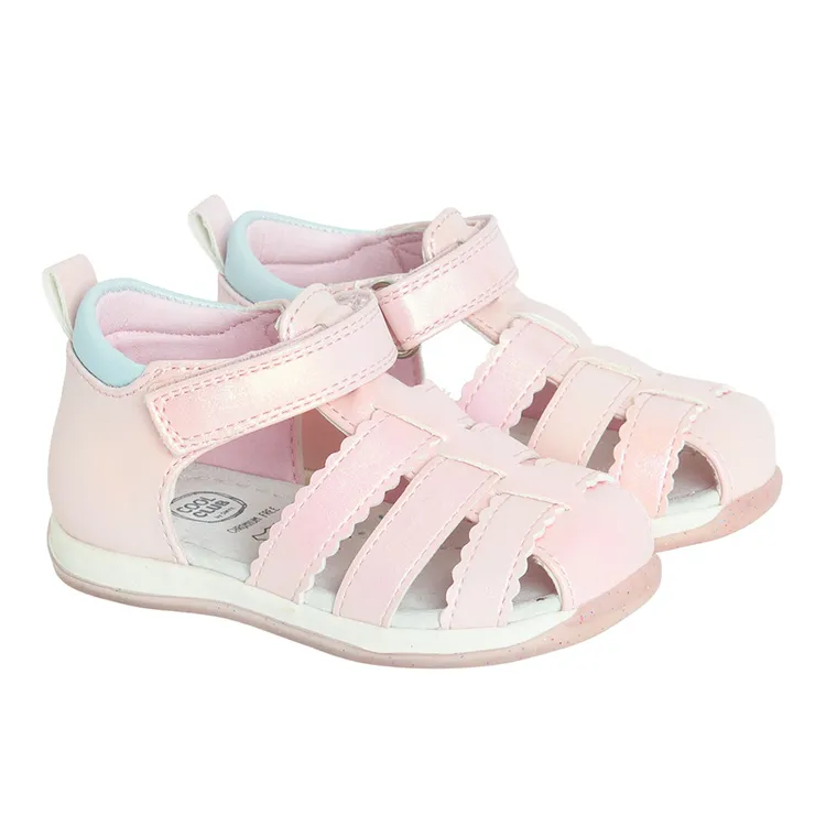 Cool Club, Sandały dziewczęce, różowe, skórzana wkładka