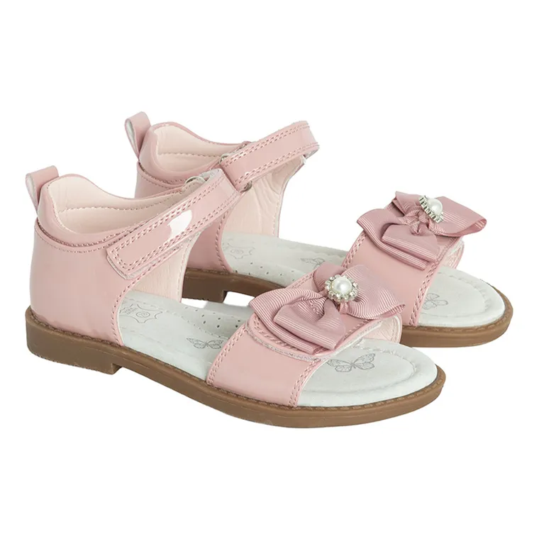Cool Club, Sandały dziewczęce, różowe, skórzana wkładka