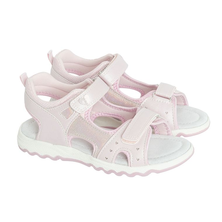Cool Club, Sandały dziewczęce, różowe, skórzana wkładka