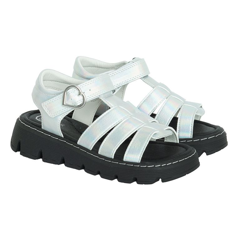 Cool Club, Sandały dziewczęce, srebrne