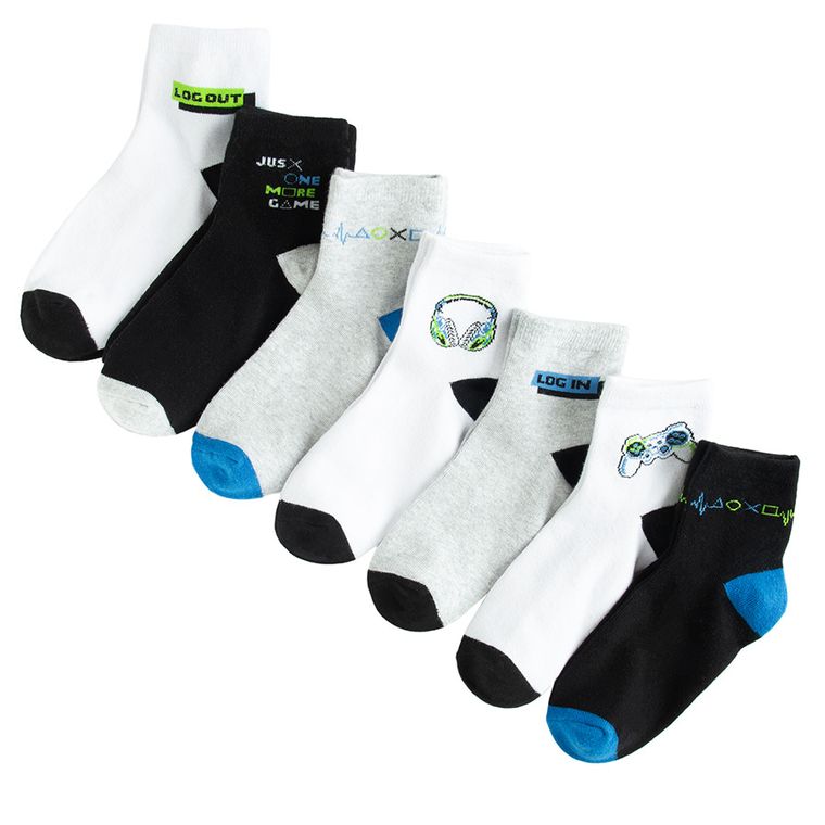 Cool Club, Skarpetki chłopięce, mix, zestaw, 7 szt.