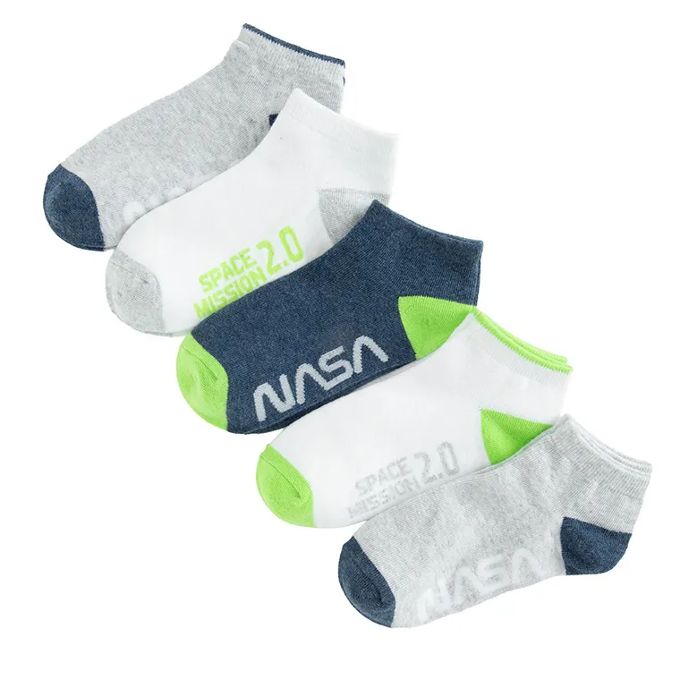 Cool Club, Skarpetki chłopięce, stopki, mix, NASA, zestaw, 5 szt.