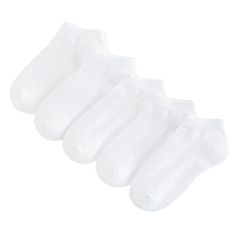 Cool Club, Skarpetki dziecięce, stopki, białe, zestaw, 5 szt.