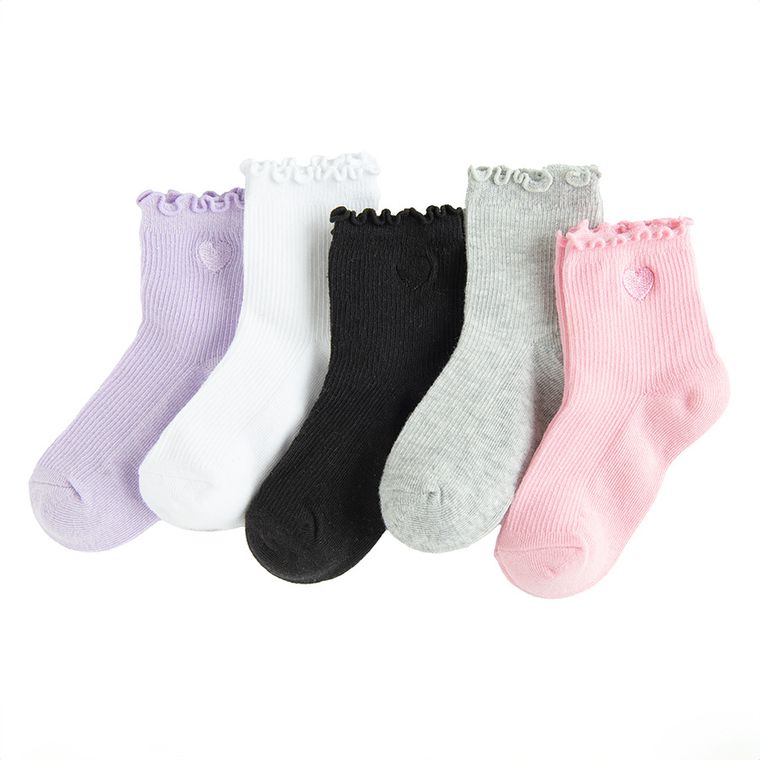 Cool Club, Skarpetki dziewczęce, mix, zestaw, 5 szt.